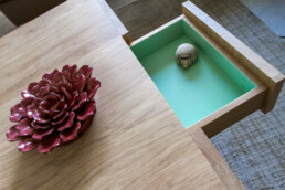 table basse personnalisée Cubocarré Drugeot Labo